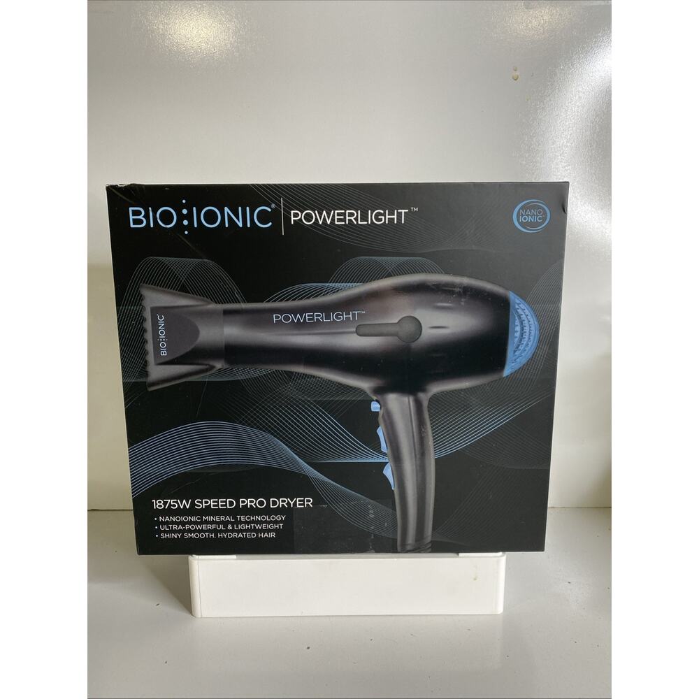 Bio Ionic Hair Dryer PowerLight OS Black Professional 1875W